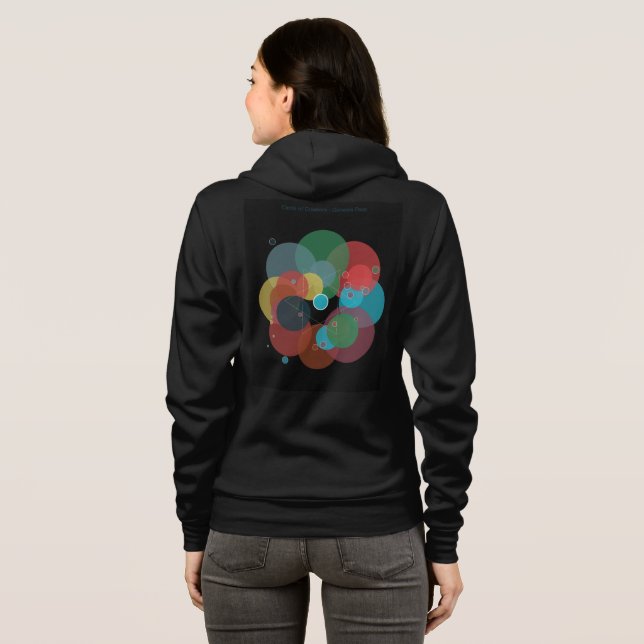 Sudadera Crypto Rebel Hoodie - Geometría Hacker & Blockchai (Reverso completo)