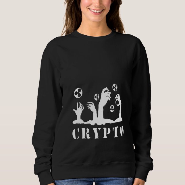 Sudadera Crypto Ripple Zombie Crypto Money Blockchai (Anverso)