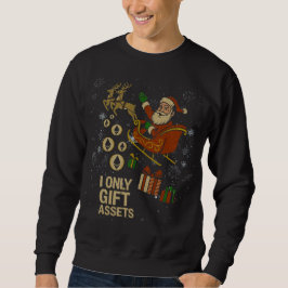 Sudadera Crypto Sleigh Ride™ Santa Navideño para Stakers de