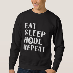 Sudadera Cryptocurre de la moneda digital de repetición de