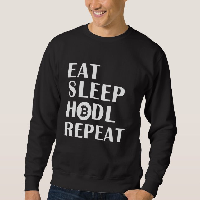 Sudadera Cryptocurre de la moneda digital de repetición de  (Anverso)