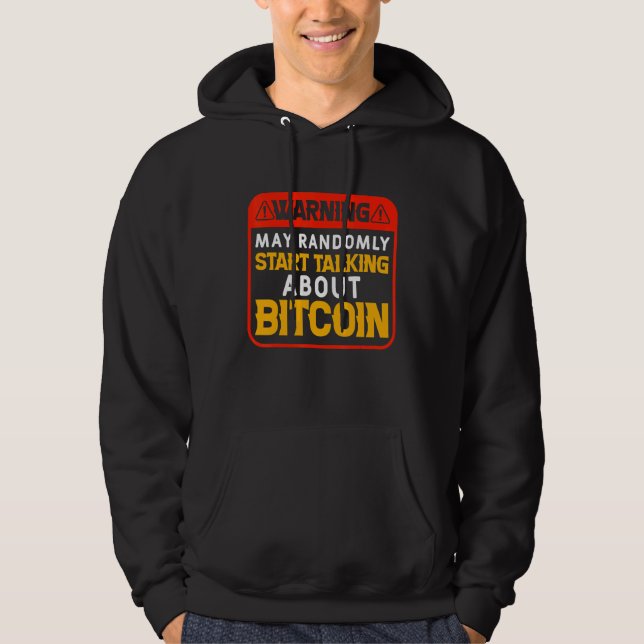Sudadera Cryptocurrency Blockchain Bitcoin Coin For Stock M (Anverso)