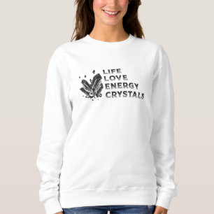 Sudadera Crystal Healing Gemstone Life Love Energy Crystals