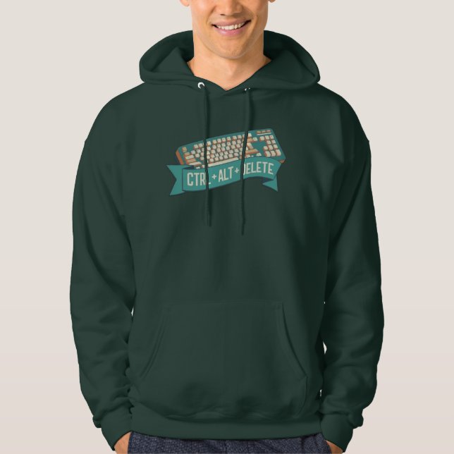 Sudadera Ctrl+Alt+Borrar teclado del equipo (Anverso)