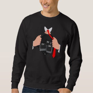 Sudadera Ctrl Alt Del I pirata informático de código de com