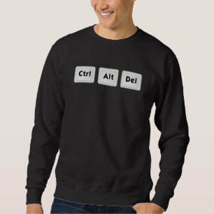 Sudadera CTRL ALT DEL Saludo de tres dedos Diseño
