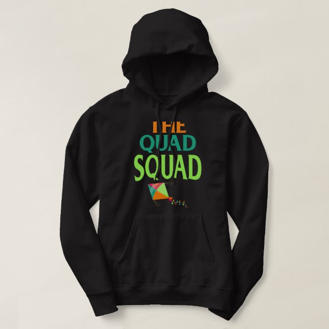 Sudadera Cuadrado de cometas voladoras (Diseño del anverso)
