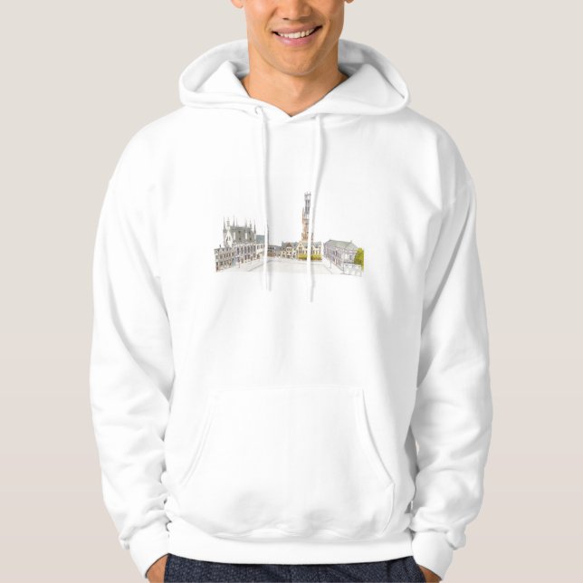 Sudadera Cuadrado del Burg. Brujas Bélgica (Anverso)