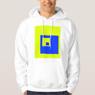 Sudadera Cuadrados amarillo y azul
