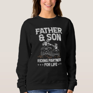 Sudadera Cuadriciclo Padre e hijo montando compañeros para