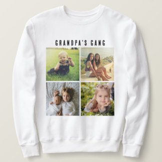 Sudadera Cuadrícula de cuatro Collages de fotos, Personaliz