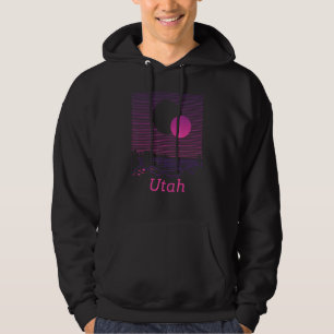 Sudadera Cuadrícula de montaña Utah retro estética de los a
