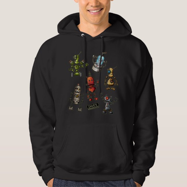 Sudadera Cuadrilla del robot de la diversión (Anverso)