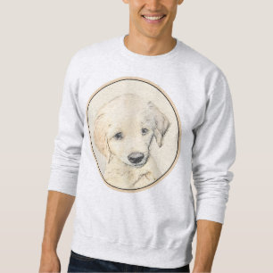 Sudadera Cuadros De Cachorro Dorado - Arte Original De Perr