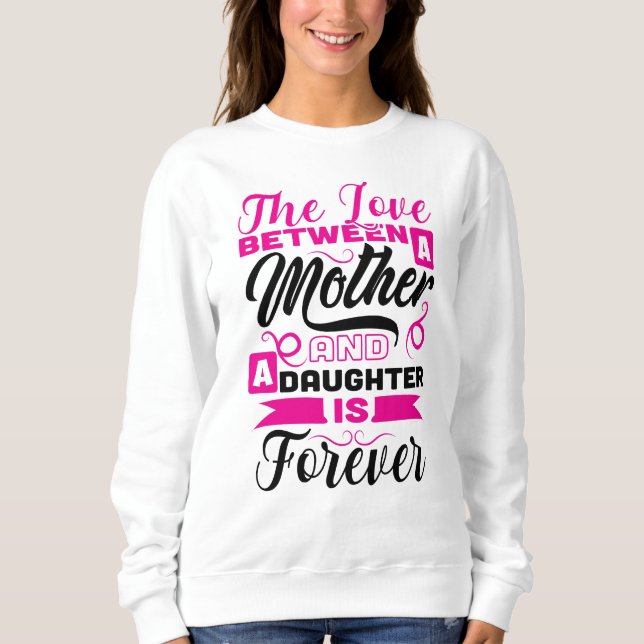 Sudadera Cuadros Madre Hija amor arte de palabras (Anverso)