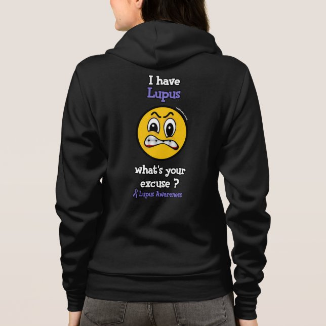 Sudadera ¿Cuál es tu disculpa? Lupus (Reverso)
