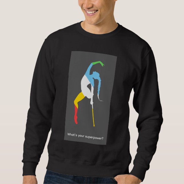Sudadera ¿Cuál es tu superpoder? Mes del Orgullo de la Disc (Anverso)