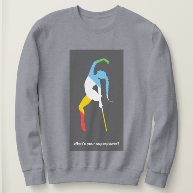 Sudadera ¿Cuál es tu superpoder? Mes del Orgullo de la Disc (Anverso del diseño)