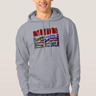 Sudadera Cuál está en mi mente ...... QUE ACAMPA hoy