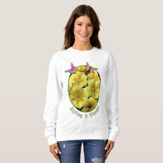 Sudadera Cualquier Cosa Es Posible Flor De Primrose Maripos