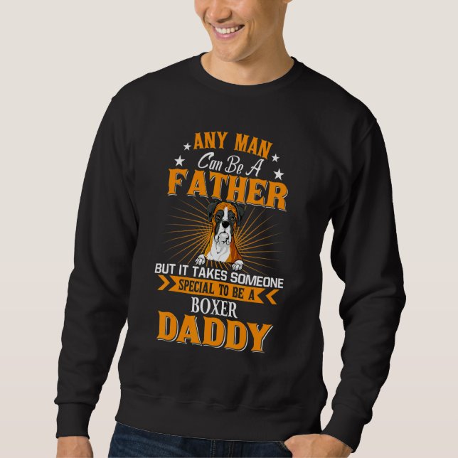 Sudadera Cualquier Hombre Puede Ser Un Padre Boxer Papi Per (Anverso)