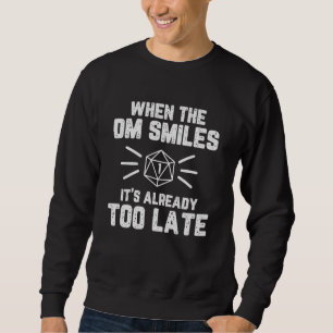 Sudadera Cuando el DM sonríe RPG Nerd