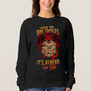Sudadera Cuando el DM sonríe ya es demasiado tarde Dungeon
