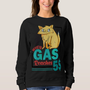 Sudadera Cuando el gas llega a 5 Angry Cat Gas Price