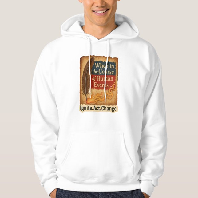 Sudadera Cuando en el curso de los eventos humanos - Quill  (Anverso)