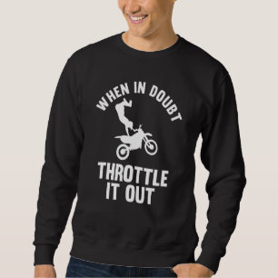 Sudadera cuando en el deshielo se sale motocross