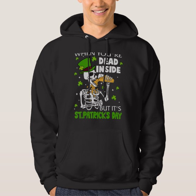 Sudadera Cuando estás muerto dentro, pero es la fiesta de P (Anverso)