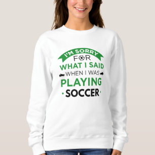 Sudadera Cuando jugaba al fútbol