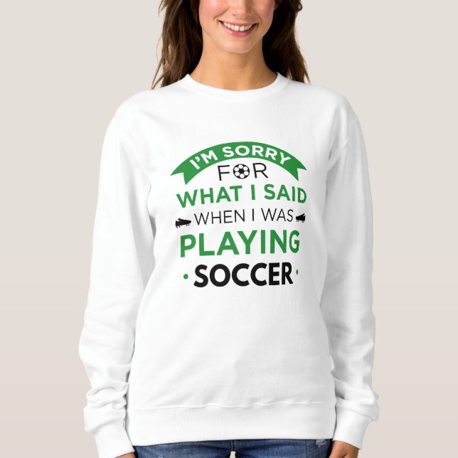 Sudadera Cuando jugaba al fútbol (Anverso)