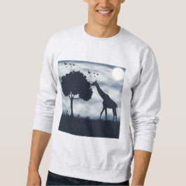 Sudadera Cuando la luna susurra a la jirafa