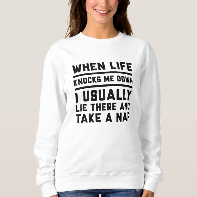 Sudadera Cuando la vida me hunde (Anverso)