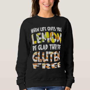 Sudadera Cuando la vida te da limón Gluten libre disea celí