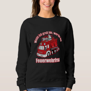 Sudadera Cuando yo crezco, el bombero lucha contra incendio