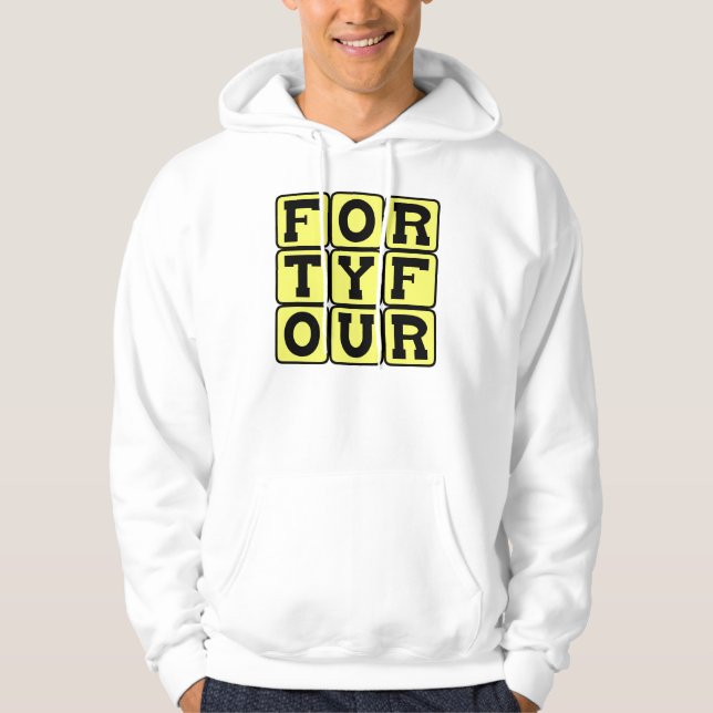 Sudadera Cuarenta y Cuatro, Número 44 (Anverso)
