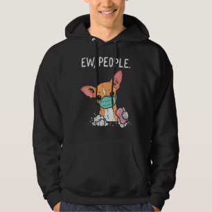 Sudadera Cuarentena de Chihuahua Máscara Chiwawa de mujeres