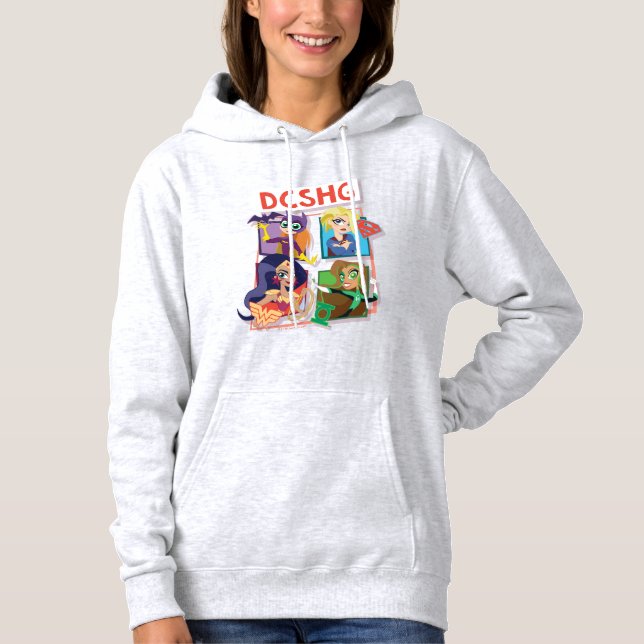 Sudadera Cuarteto de Chicas Super Héroes de DC (Anverso)