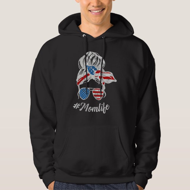 Sudadera Cuarto De Julio Mamá Vida Desordenada De Bun (Anverso)