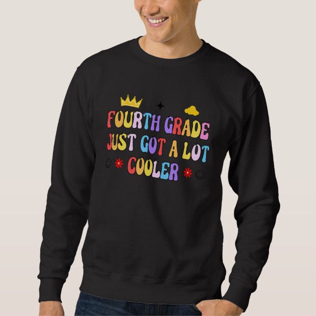 Sudadera Cuarto Grado Acaba De Quedar Mucho Más Cool 4º Gra (Anverso)