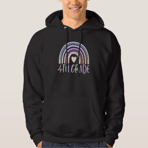 Sudadera Cuarto Grado Pastel Chicas Arcoiris Maestra 4º Gra