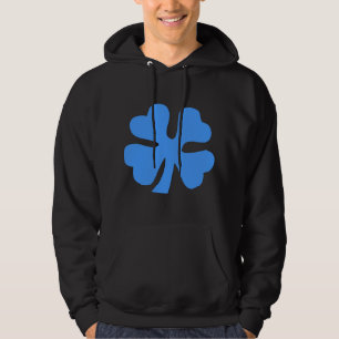 Sudadera Cuatro Alucinos de Hojas - Azul bebé
