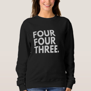 Sudadera CUATRO CUATRO TRES Código de área 443 Baltimore MD