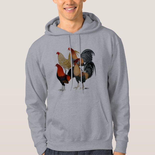 Sudadera Cuatro Gallos de pelea (Anverso)