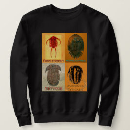 Sudadera Cuatro Montaje de Trilobites Fósiles