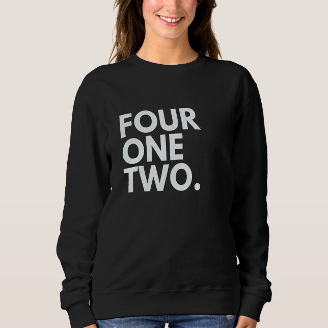 Sudadera CUATRO UNO DOS Código de área 412 Pittsburgh PA Pe (Anverso)