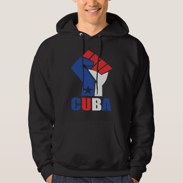Sudadera Cuba apoya al pueblo cubano (Anverso)