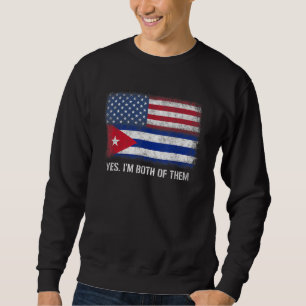 Sudadera Cuba estadounidense bandera estadounidense ciudada